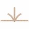 Ekena Millwork Redmond Smooth Timber Gable Bracket, Douglas Fir, 108"W x 54"H x 1 1/2"D x 5 1/2"F, 12/12 Pitch GBW108X54X0206RED00SDF - alternate 1